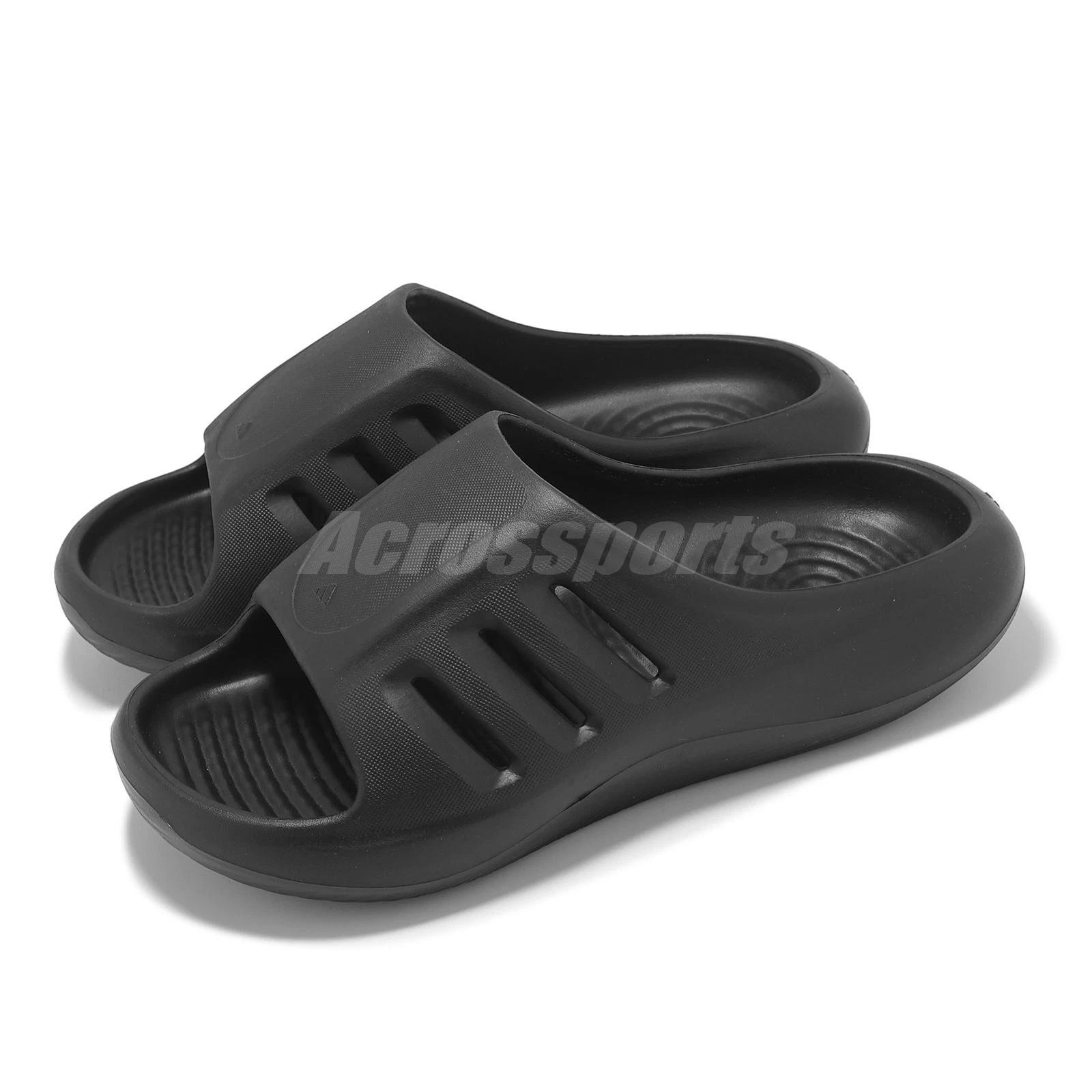 adidas AdiFom IIInfinity Slide Triple Black Men Unisex Slip On Sandal JI0397