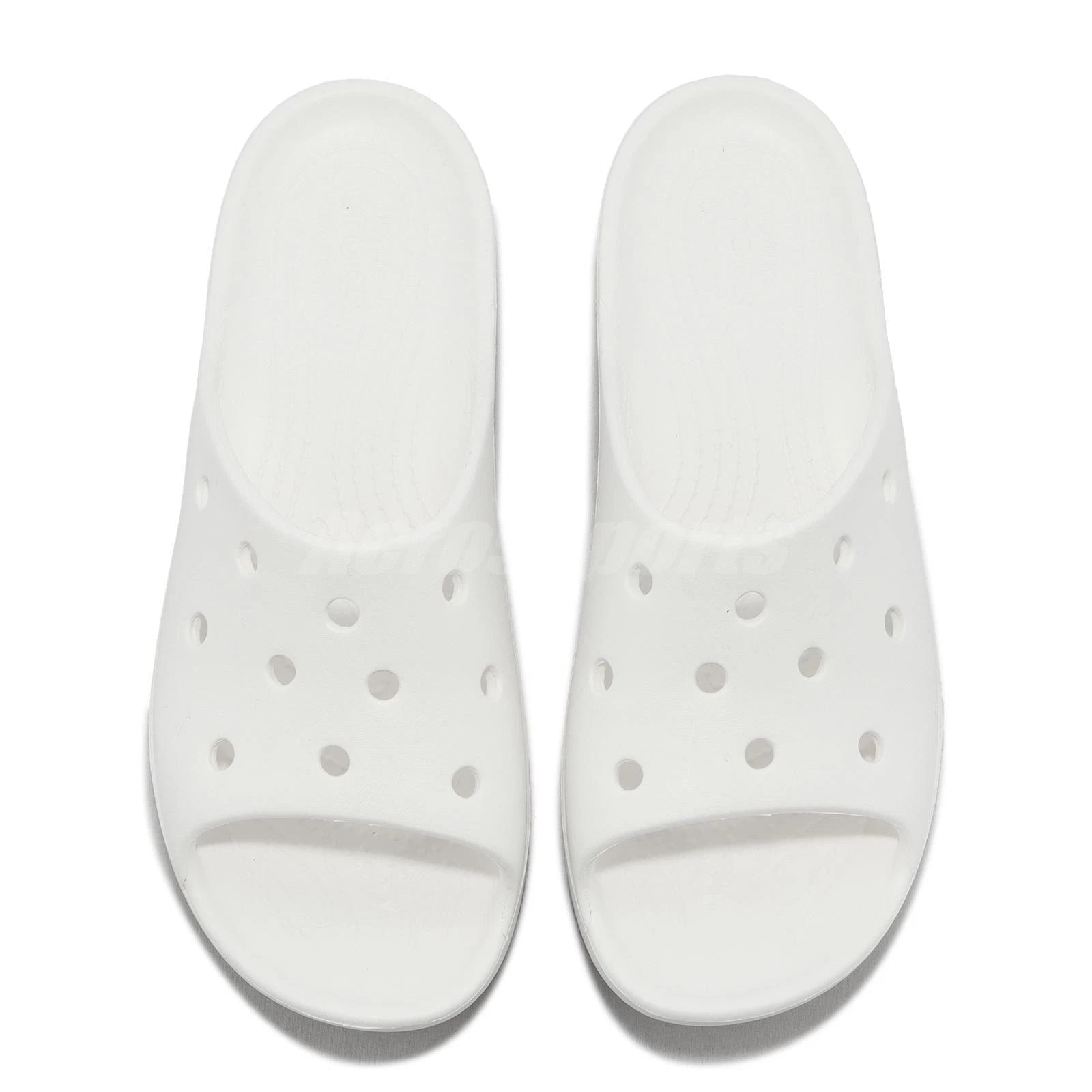 Crocs Classic Platform Slide White Women Casual Sandals Slippers 208180-100
