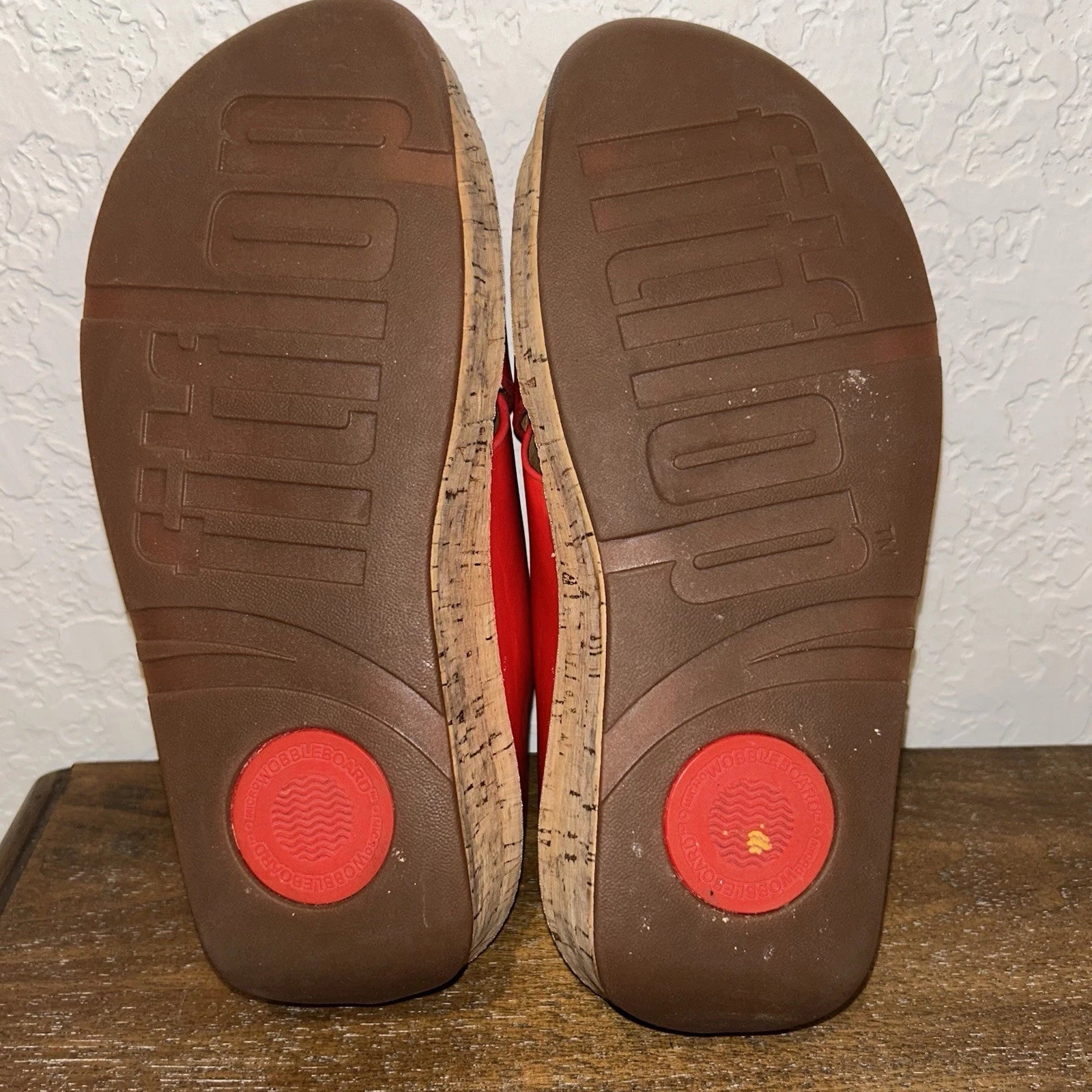 Fitflop Kys Slip On Slide Platform Wedge Cork Sandal Shoes  Style 310-209 Size 6