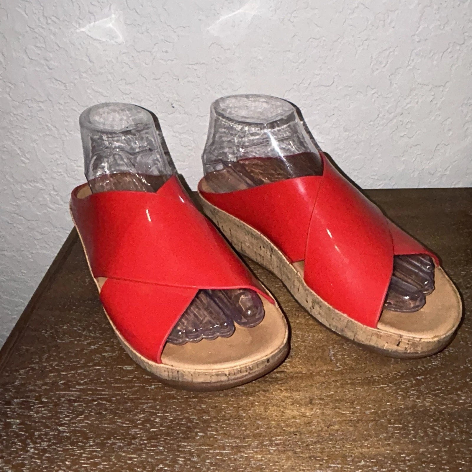 Fitflop Kys Slip On Slide Platform Wedge Cork Sandal Shoes  Style 310-209 Size 6