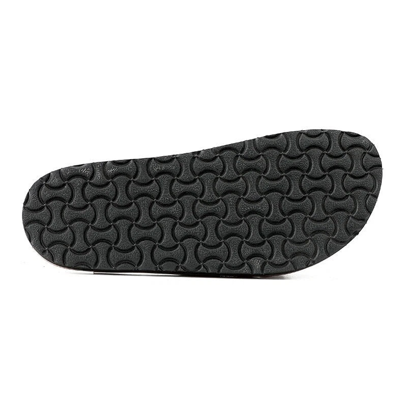 Korean Style Handmade Handcrafted Genuine Leather Slide On Flip Flops Sandals