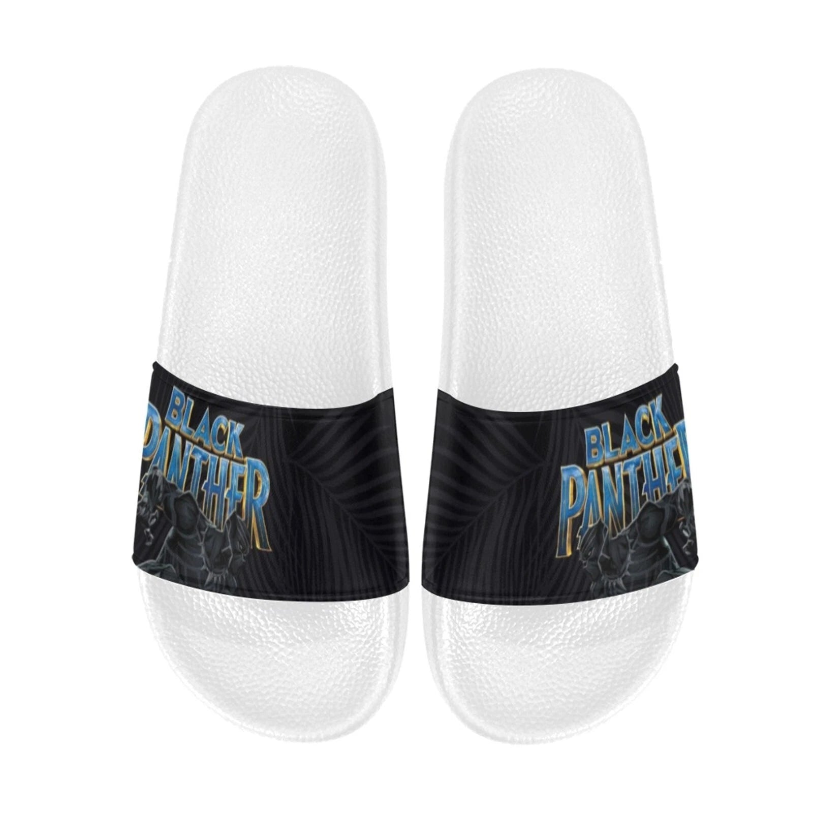 Custom Black Panther Slide Sandals for Women Personalized Comfort & Style
