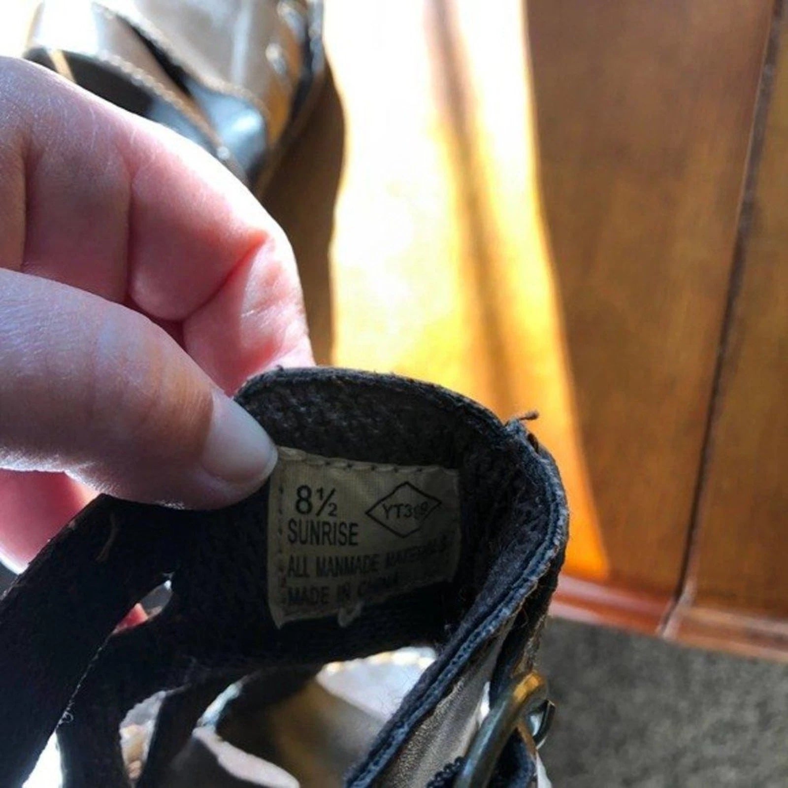 FASHION BUG Sunrise Brown Open Toe Clog Sandals Retro Hippie Boho Womens 8.5