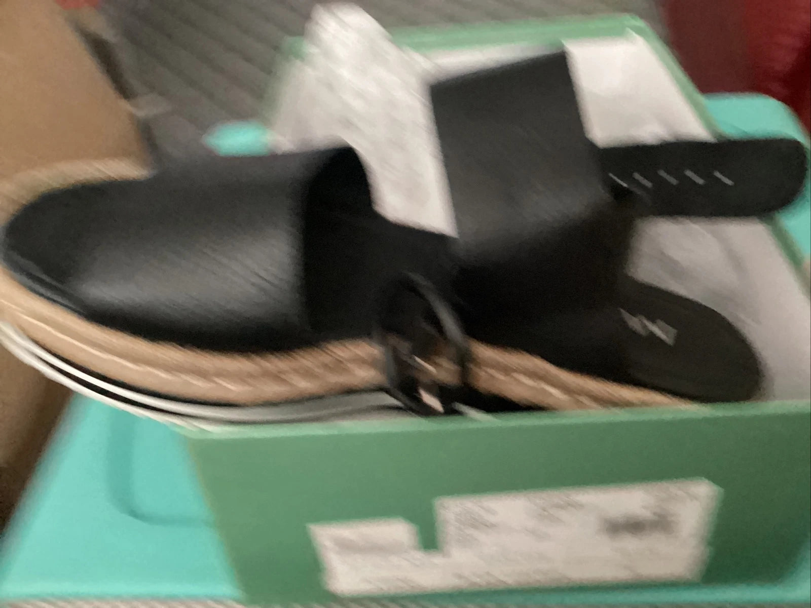 Midas Athens Black Leather slides size 37 - Current Style