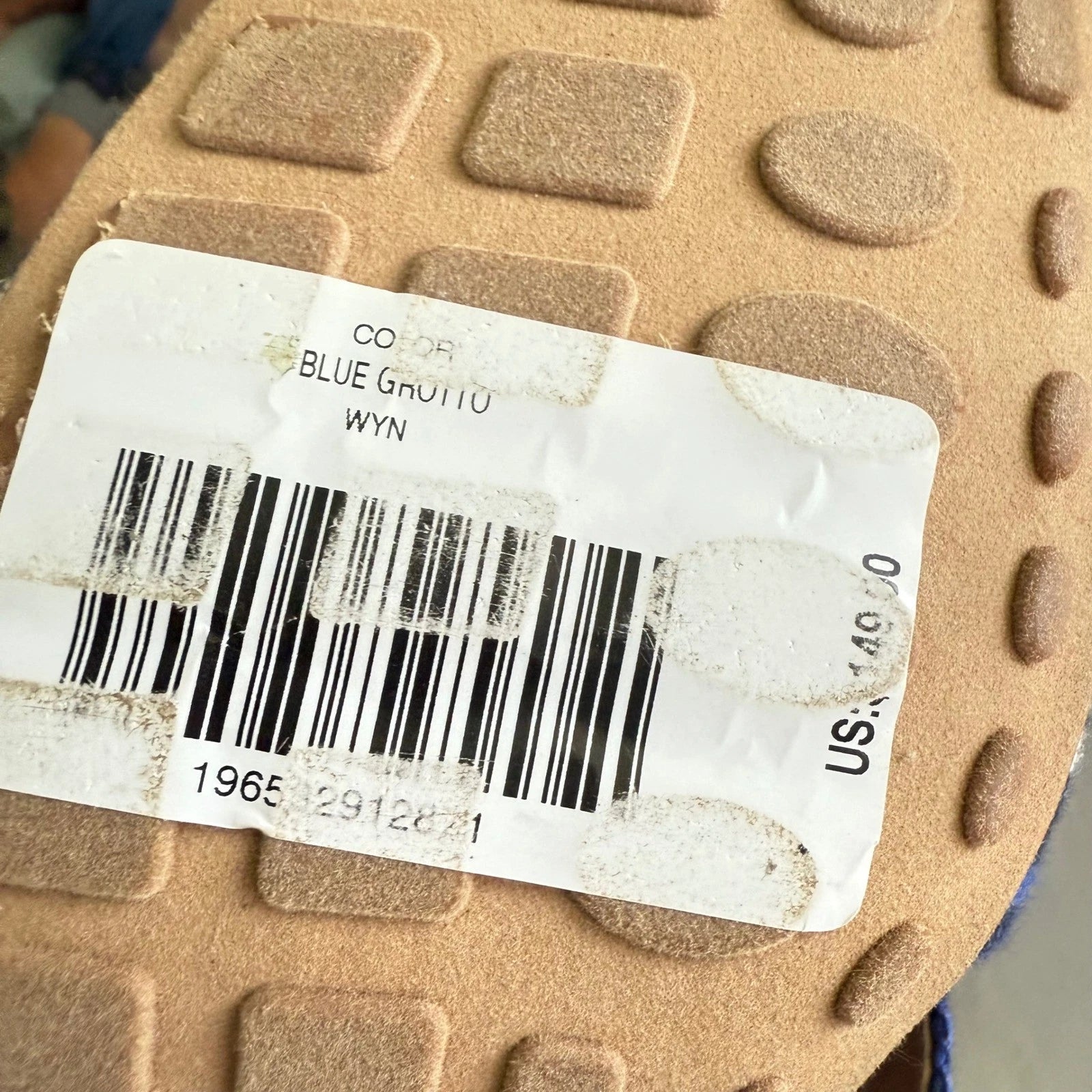 Chico's Woven Criss Cross Block Heel Sandals Blue Grotto Size 10M MSRP $148