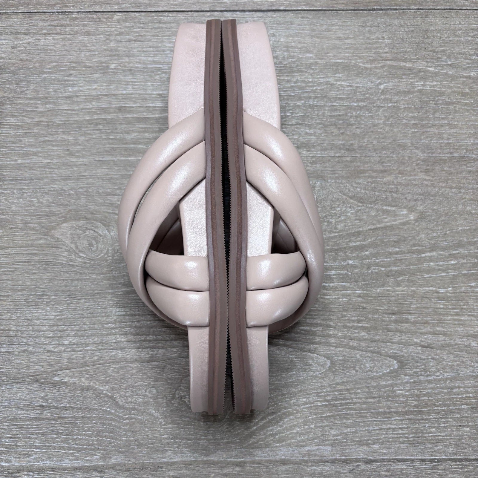 Covet Sol Crisscross Slide Sandal Nude Minimalist Comfort Sz 41/10-10.5US $142