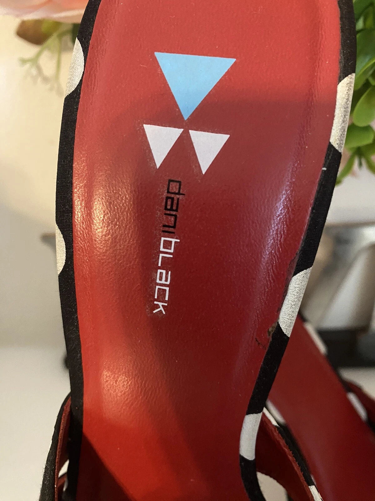 Daniblack Women’s Wanda Slide Sandals Black and White Polka Dots Retro Style 10M