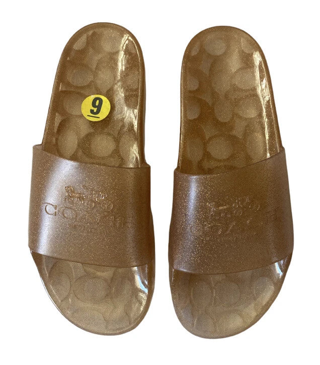 Coach Champagne Women's Ulyssa Slide Style #c3068 Sandals size 9
