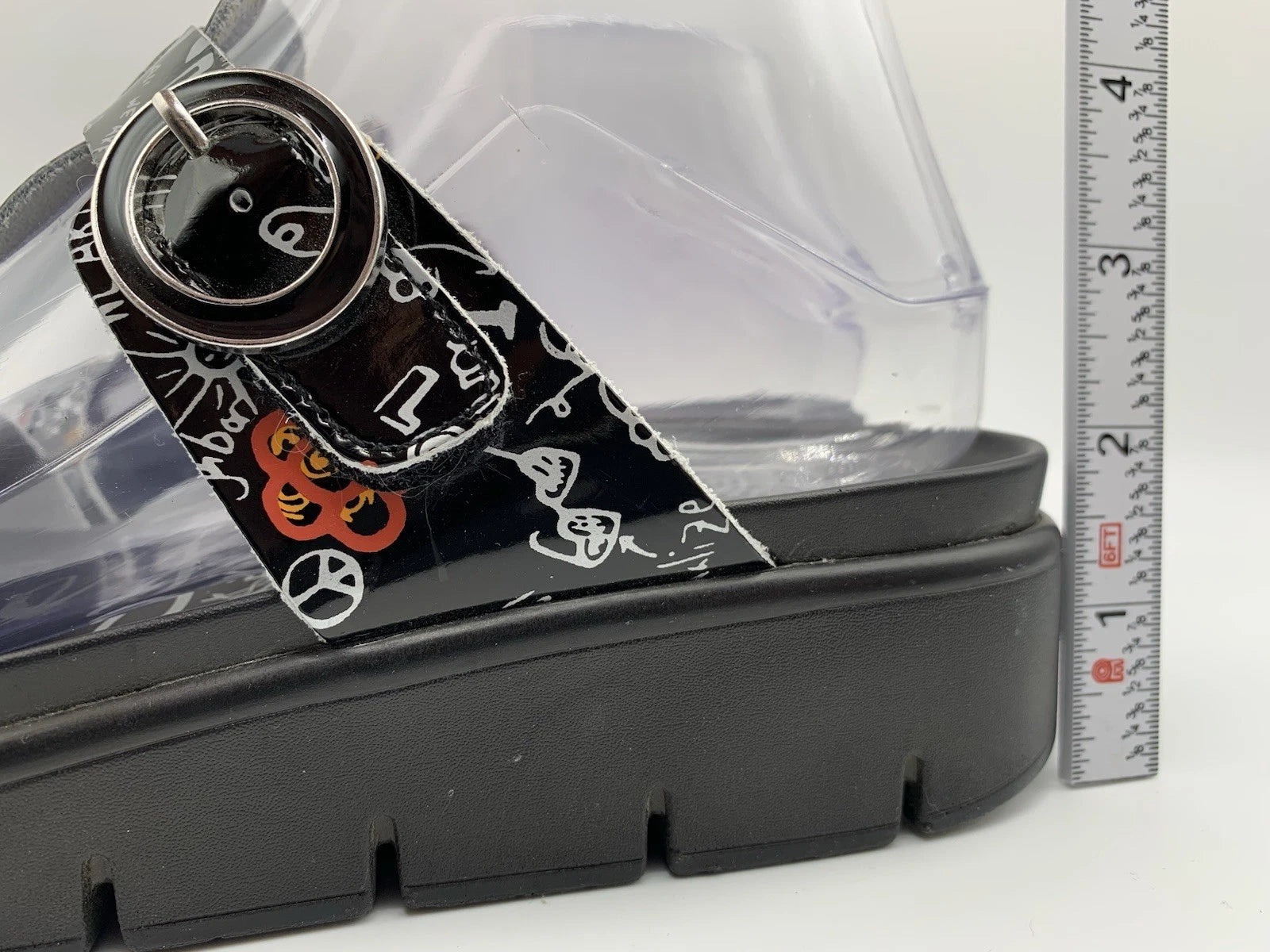 Alegria Women's US 7/7.5 EU 37 Vita Peace And Love Black Leather Sandals