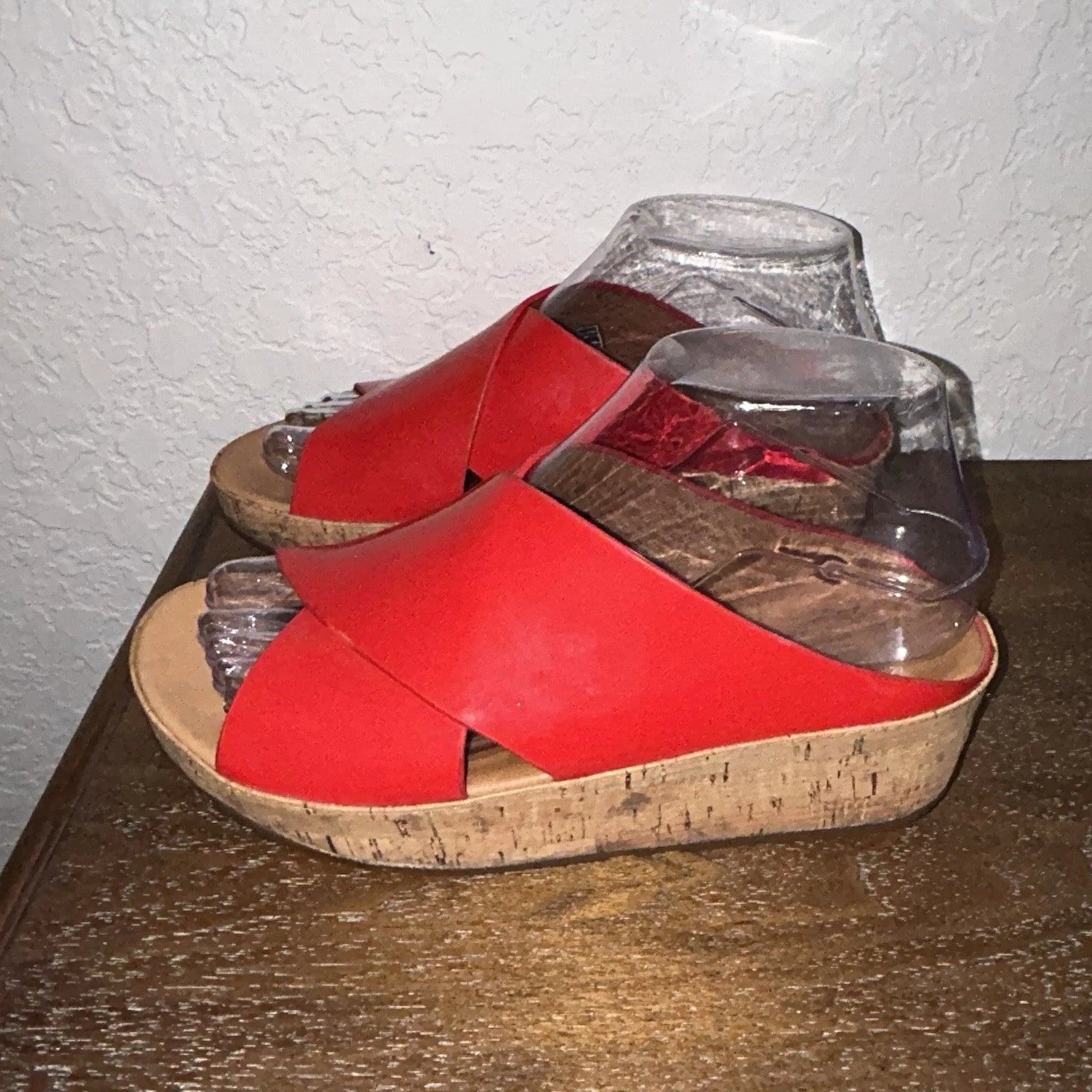 Fitflop Kys Slip On Slide Platform Wedge Cork Sandal Shoes  Style 310-209 Size 6