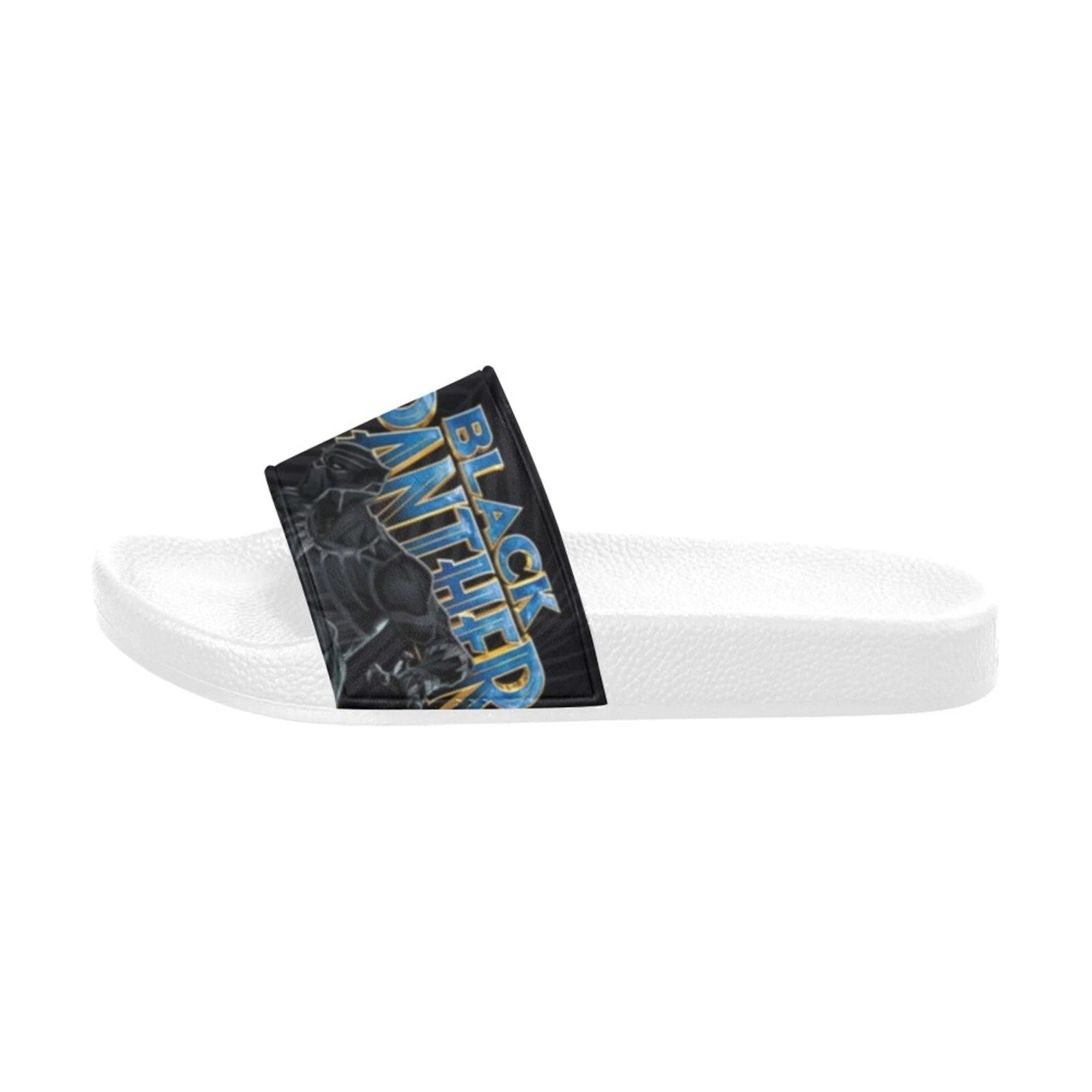 Custom Black Panther Slide Sandals for Women Personalized Comfort & Style