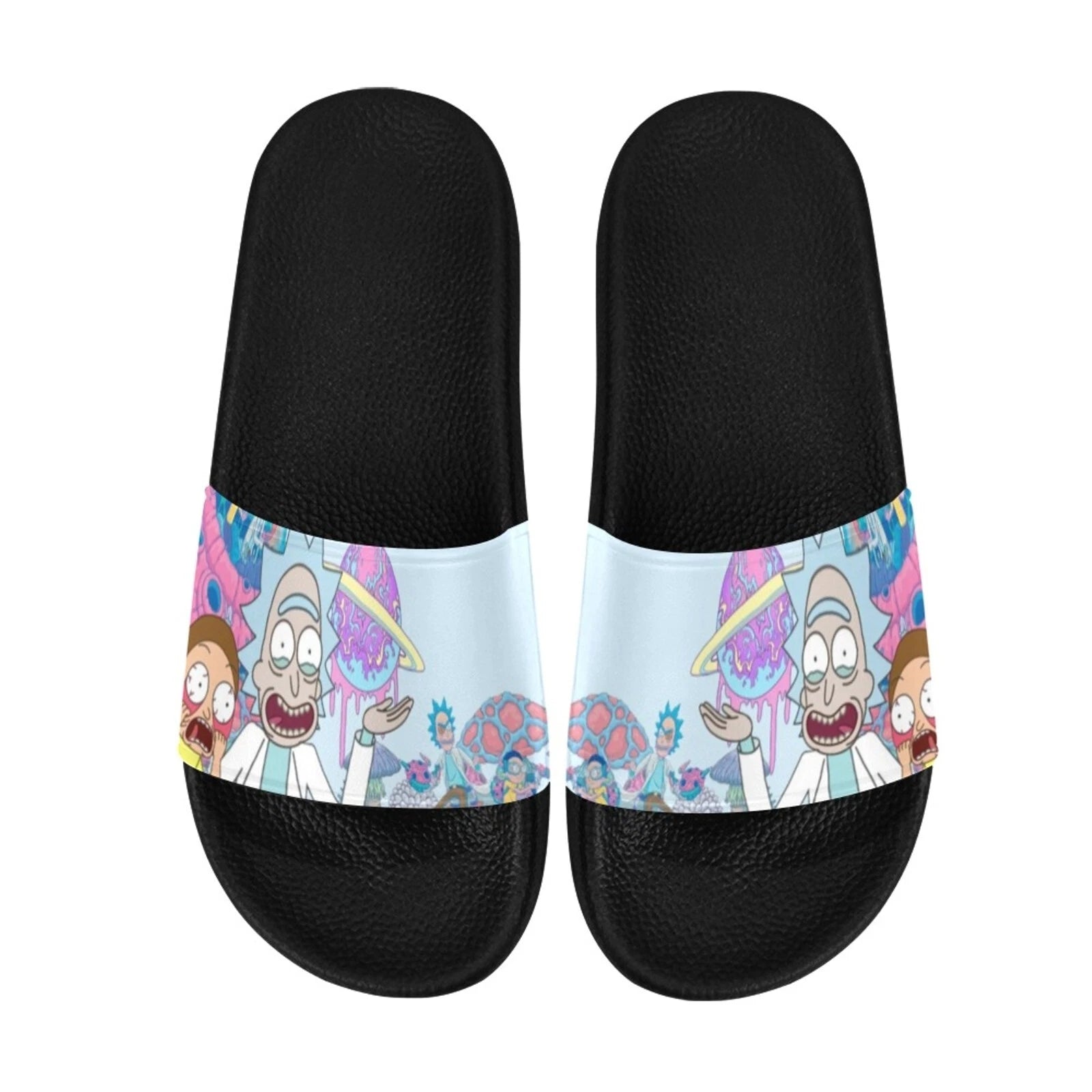 Custom Slide Rick & Morty Sandals for Women  Personalized Comfort & Style