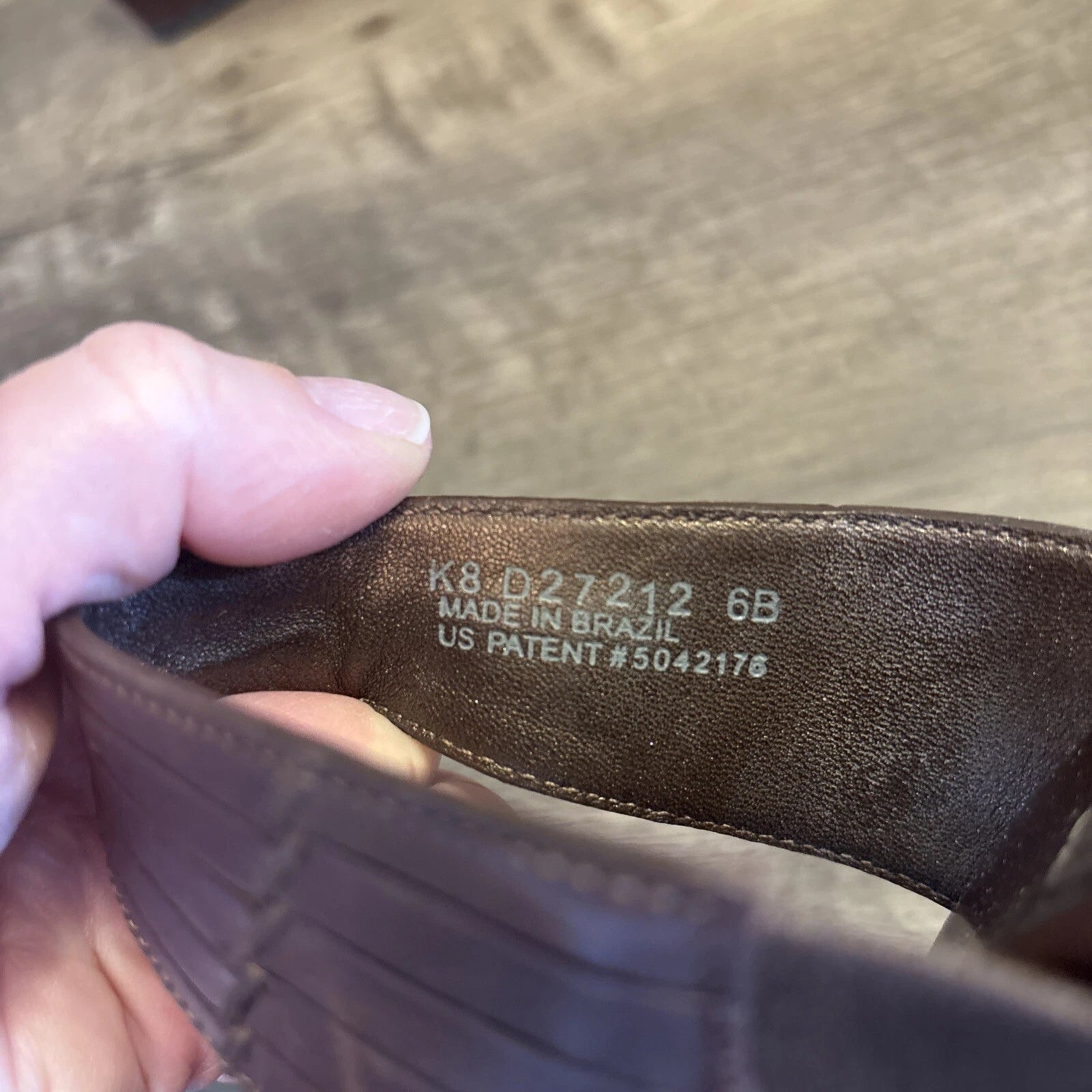 Cole Haan Air Huarache Slide Wedge Sandal Womens Size 6B Slip On Leather Carob