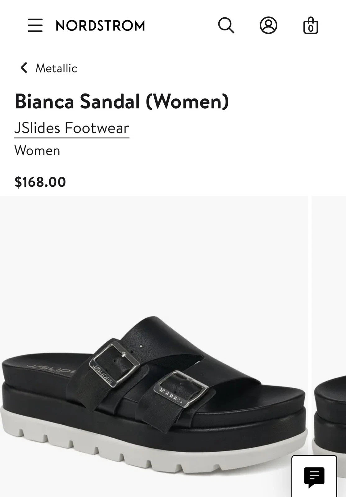 BIANCA J Slides NYC Black Platform Double Strap Slide Sandals Womens Size 9M