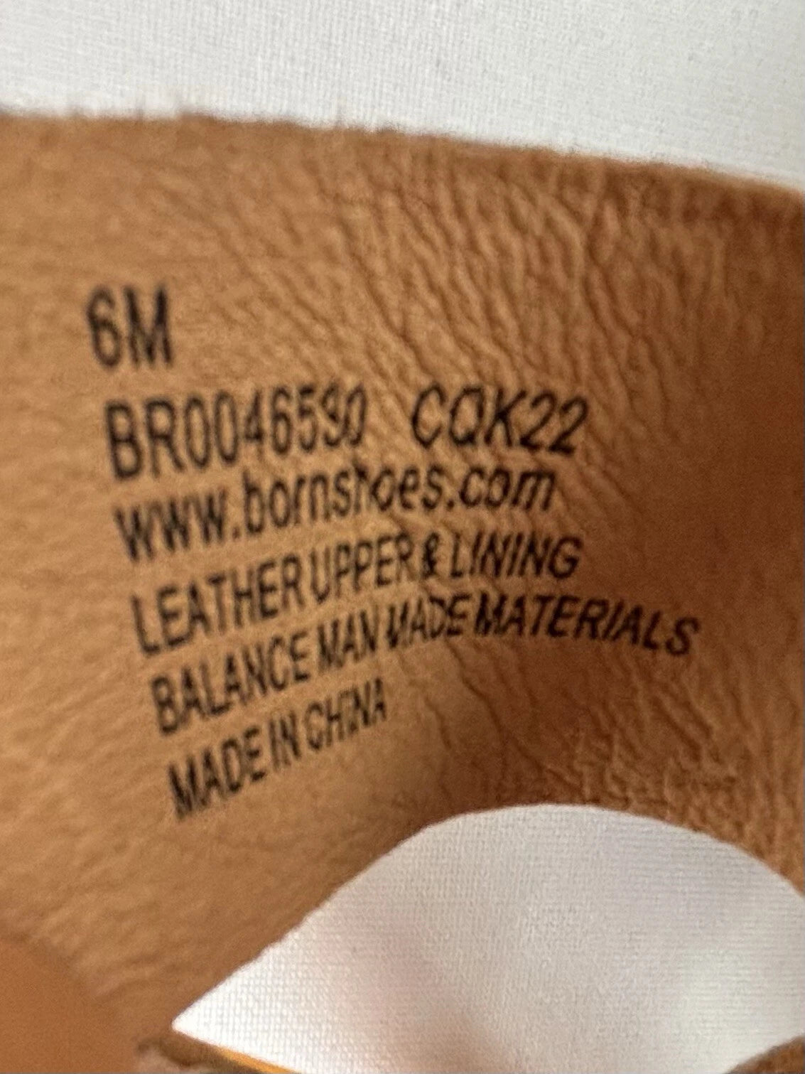 Born Ivory Leather Sandal Flower Slip On Slide Panna Cotta Gold Size 6 M