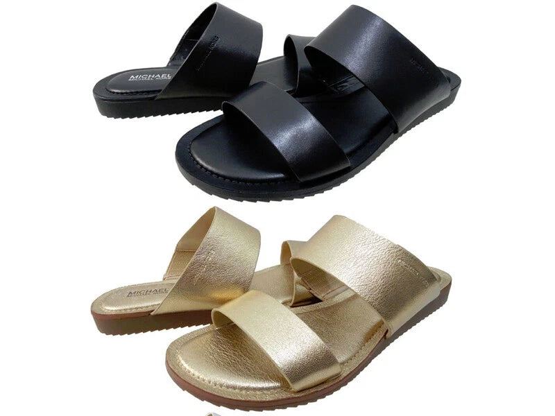 Michael Kors Womens Millie Slide Double-Band Open Toe Fashion Sandals Shoes