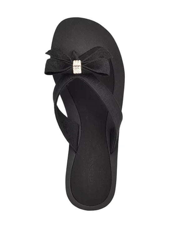 Guess Women's Tutu Eva Fashion Bow Detail Flip Flop Sandals Size 10 M