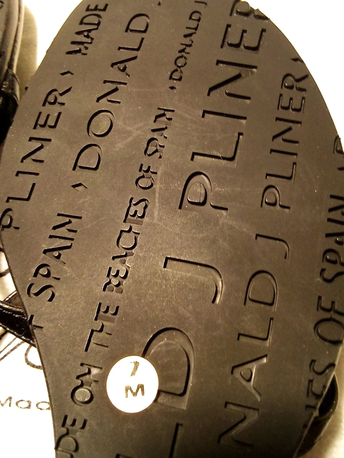 Donald Pliner - NWT & Dust Bag, Size 7, Strapy Sandals W/ Wedge Style Heel, Slip