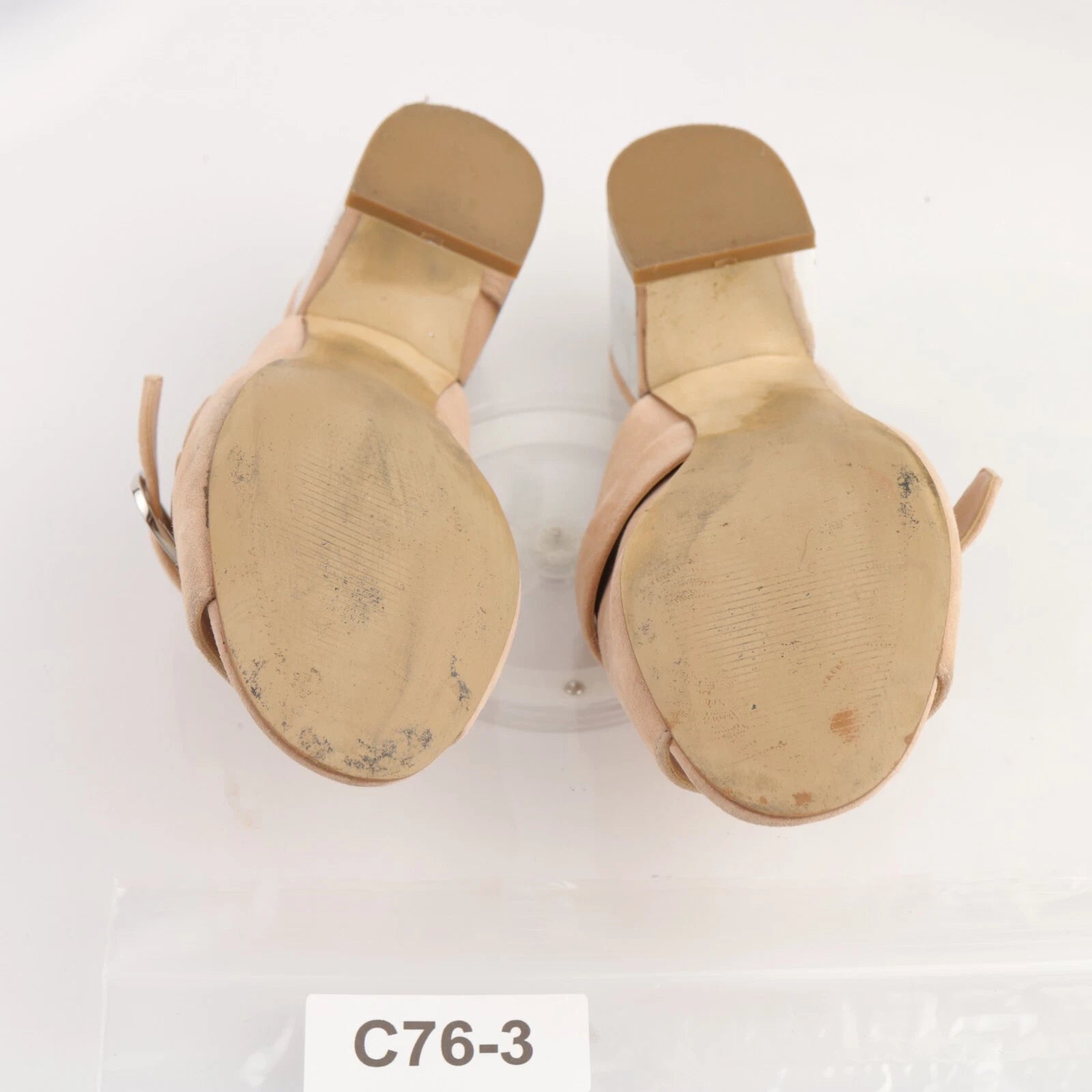 Marc Fisher Women's Rima Sandal Size 6 Block Heel Mule Slide Tan Blush Suede