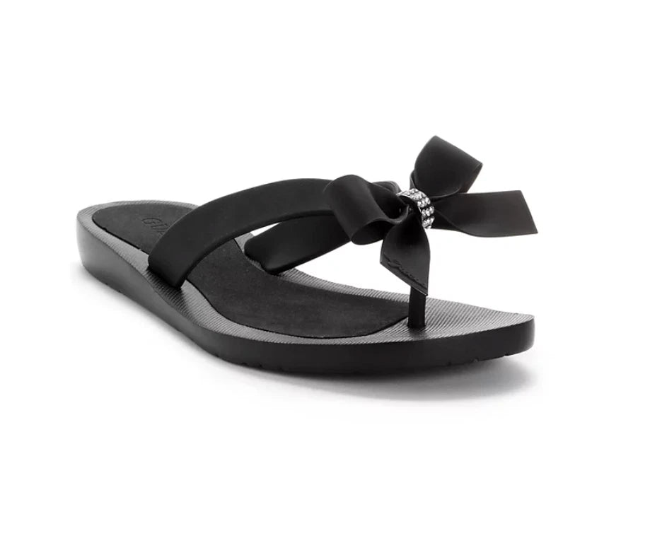Guess Women's Tutu Eva Fashion Bow Detail Flip Flop Sandals Size 10 M