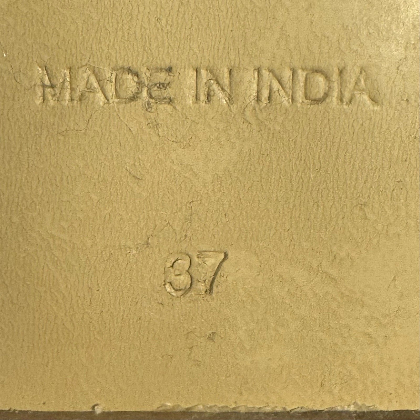 Free People Leather Slide Fashion Sandals Beige Size 6.5 US 37 EU