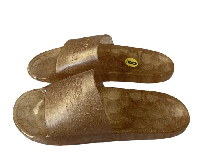 Coach Champagne Women's Ulyssa Slide Style #c3068 Sandals size 9
