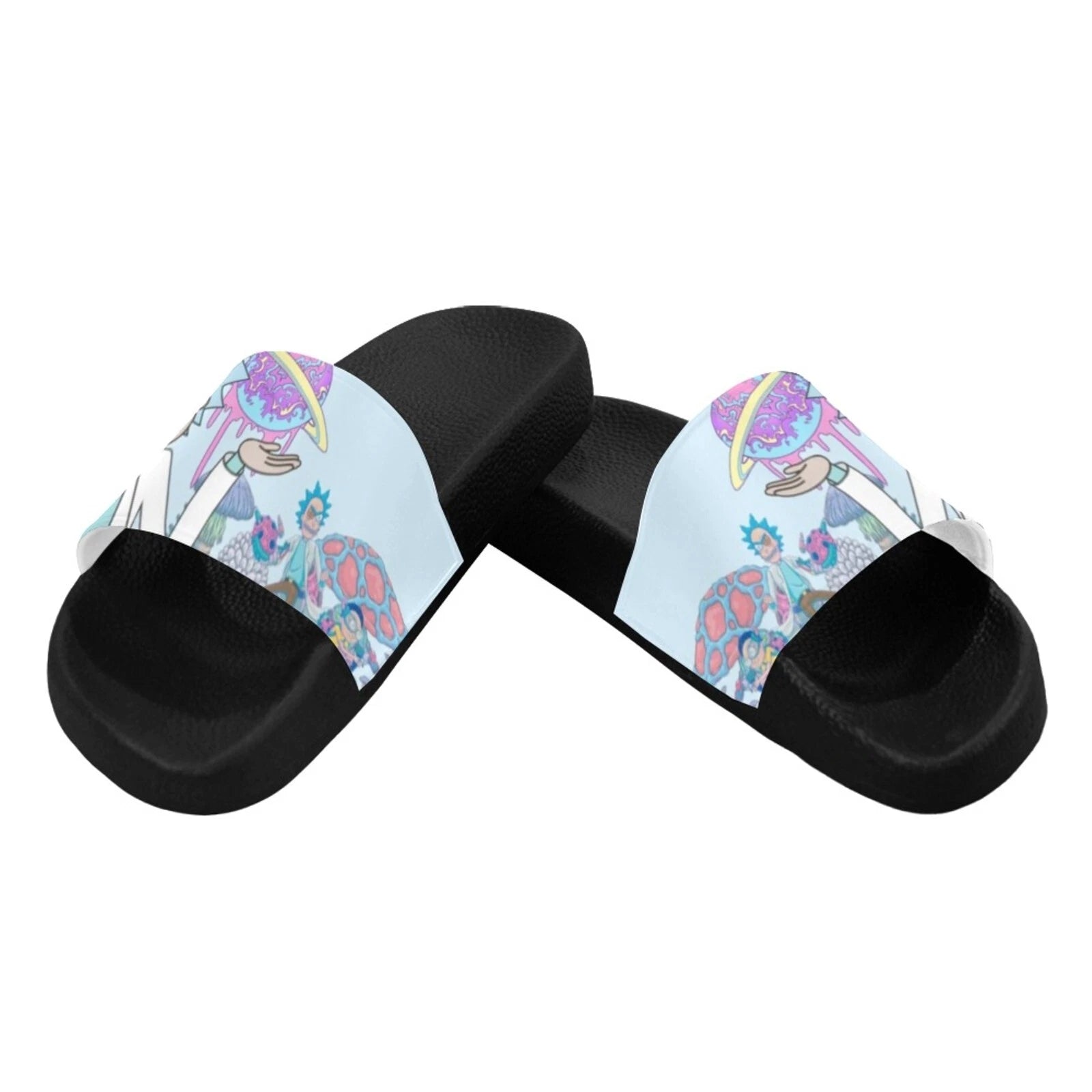 Custom Slide Rick & Morty Sandals for Women  Personalized Comfort & Style