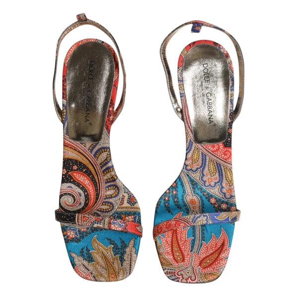 DOLCE & GABBANA Shoes Multicolor Floral High Heels Sandals EU39 / US8.5 1120usd
