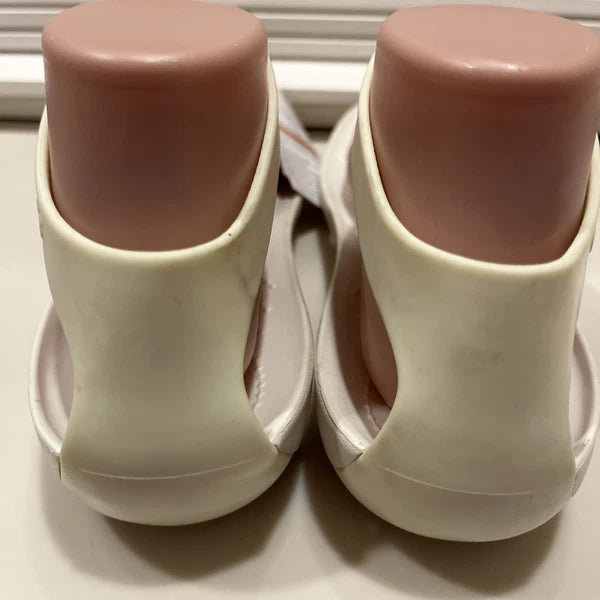 CROCS Women 8 Sexi Flip Flop Thong PALE YELLOW WHITE Serena Sandals NEW NWT