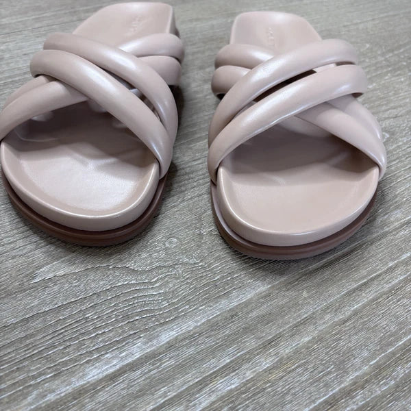 Covet Sol Crisscross Slide Sandal Nude Minimalist Comfort Sz 41/10-10.5US $142