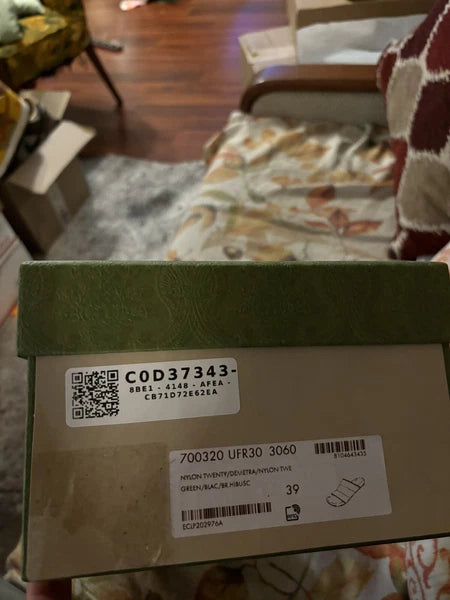 Gucci Puffer Nylon Slides Black/Red/Green Sandal Unisex  Size 39 US 8