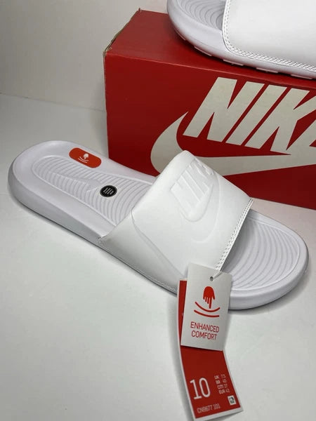 Nike Womens Victori One Casual Slide Sandals White Style CN9677 101 Sz 10 New🔥