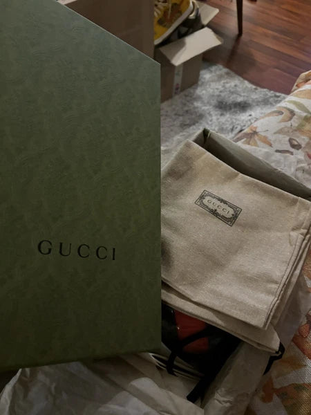 Gucci Puffer Nylon Slides Black/Red/Green Sandal Unisex  Size 39 US 8