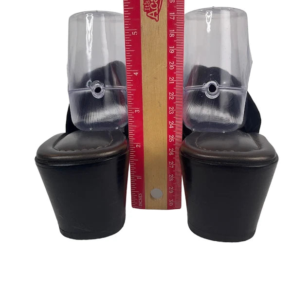 Brighton Sandals Isis Women’s 10M Black Braided Slide Low Wedge Y2K Slip On