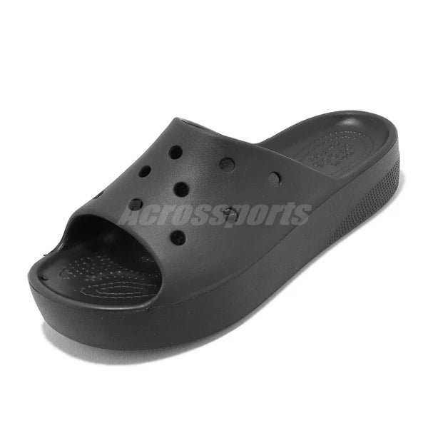 Crocs Classic Platform Slide Black Women Casual Sandals Slippers 208180-001