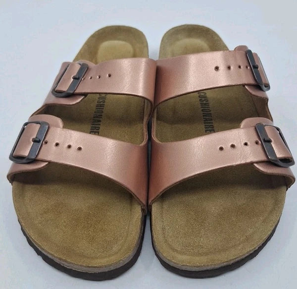 Cushionaire Classic Style Womens Sandal Lane Rose Gold 9W w/ Original Box
