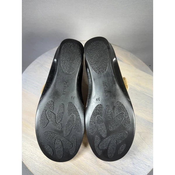 AELLE Comfort Women’s Yellow Croc Print Sandals Straps Bold Style Size 8.5