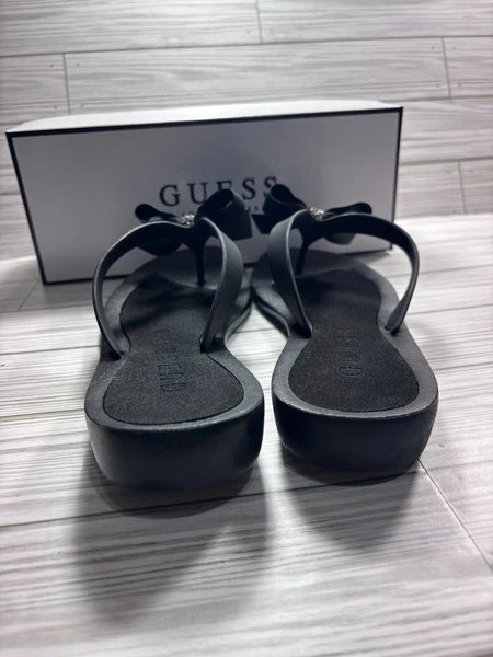 Guess Women's Tutu Eva Fashion Bow Detail Flip Flop Sandals Size 10 M