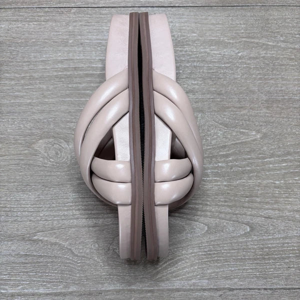 Covet Sol Crisscross Slide Sandal Nude Minimalist Comfort Sz 41/10-10.5US $142