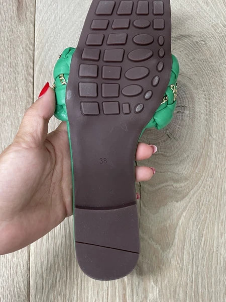 LADIES SUMMER SLIP ON FASHION MULE SLIDES SLIDERS SANDALS UK 5