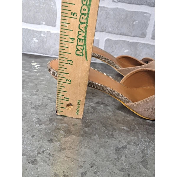 Donald Pliner Cherry Bucket Mule Leather Sandals Womens Size 8M