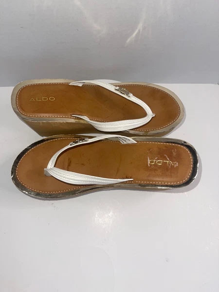 Aldo Women's Wedge Flip-Flop Sandals - Brown| Brand New | Size 11M