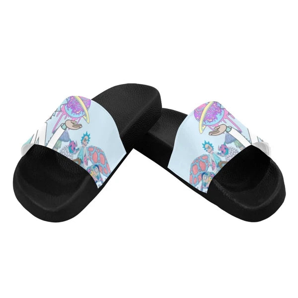 Custom Slide Rick & Morty Sandals for Women  Personalized Comfort & Style