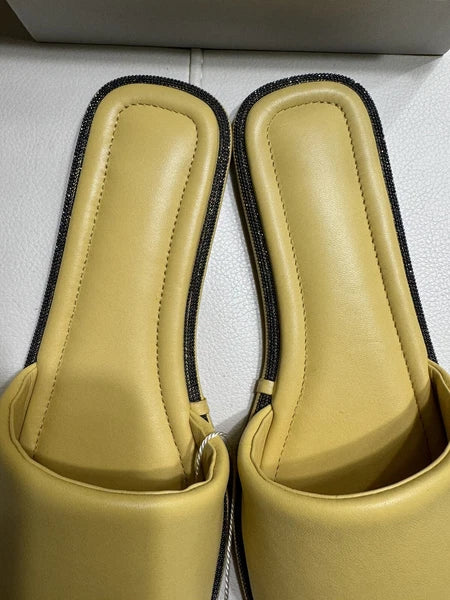 NEW BRUNELLO CUCINELLI Monili Trim Slide Sandal  Sz 7.5 US 37.5 EU $695