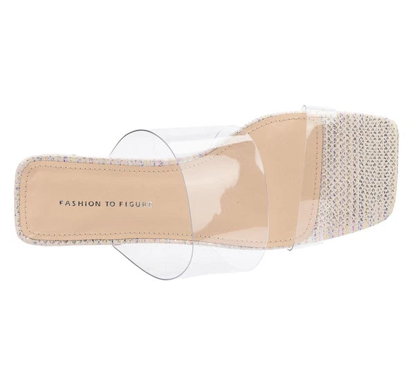 Fashion to Figure Malina Women's Wide Width Heeled Sandals 10