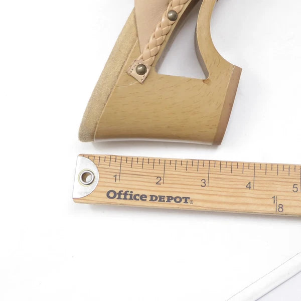 Dansko Womens Tory Woven Leather Heeled Sandals Slides Size 41 / 10.5-11 Beige