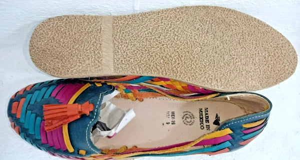 Leather Sandals Wedge Style  Closed Toe US Women Size 9