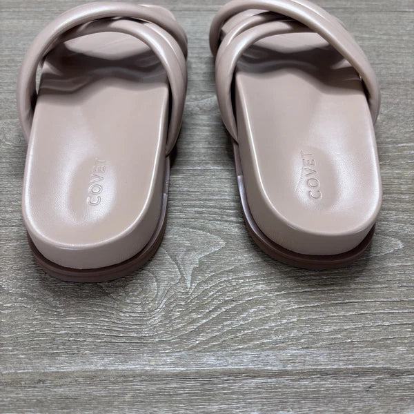 Covet Sol Crisscross Slide Sandal Nude Minimalist Comfort Sz 41/10-10.5US $142