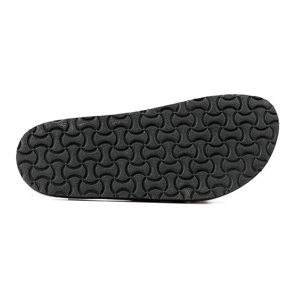 Korean Style Handmade Handcrafted Genuine Leather Slide On Flip Flops Sandals