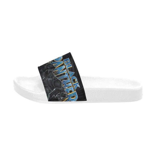 Custom Black Panther Slide Sandals for Women Personalized Comfort & Style